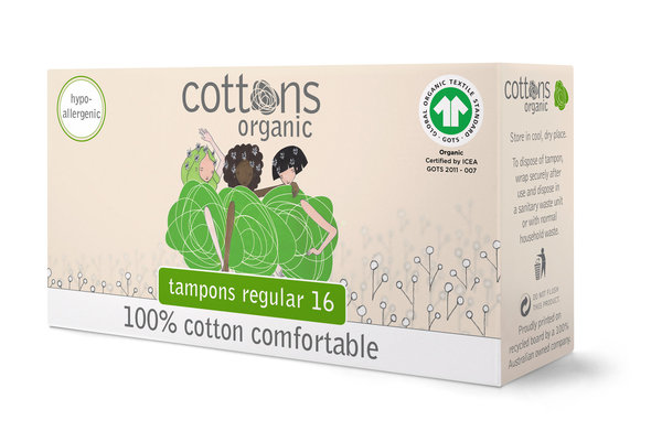 Cottons Tampón sin aplicador regular 16uds