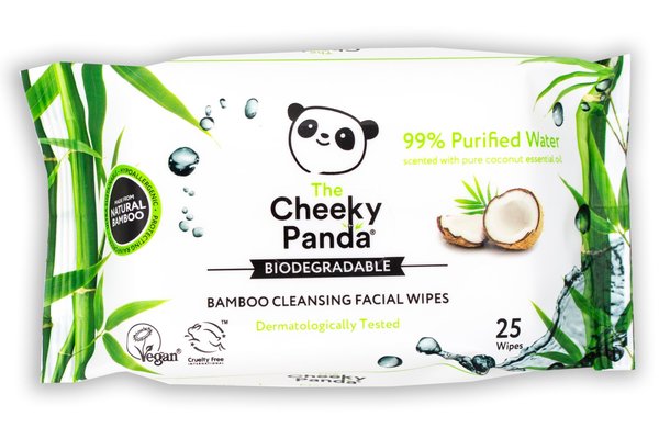 Cheeky Panda Toallitas faciales aroma coco
