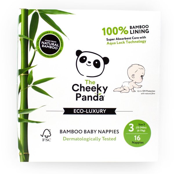 Cheeky Panda Pañales de Bambú 16uds