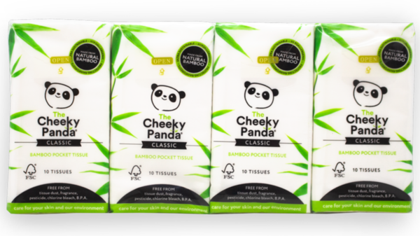 Cheeky Panda Pañuelos de bolsillo de bambú 8pack